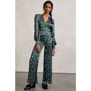 New Anthropologie ML Monique Lhuillier Lorelei Floral jumpsuit Size - 14
